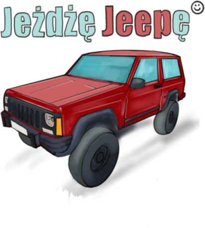 Nadruk Jeżdżę Jeepę - Przód