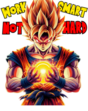 Nadruk Goku Work - Przód